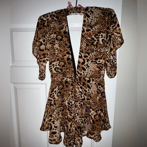 Lioness Cheetah Romper from Revolve